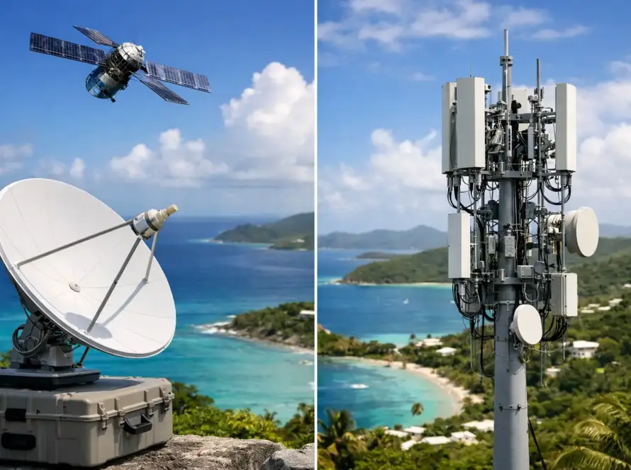 Satellite vs Cellular Backup for USVI Operations