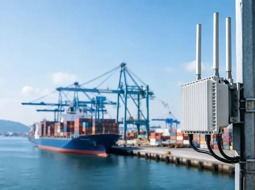 Port Wireless Network Example for Reliable Coverage
